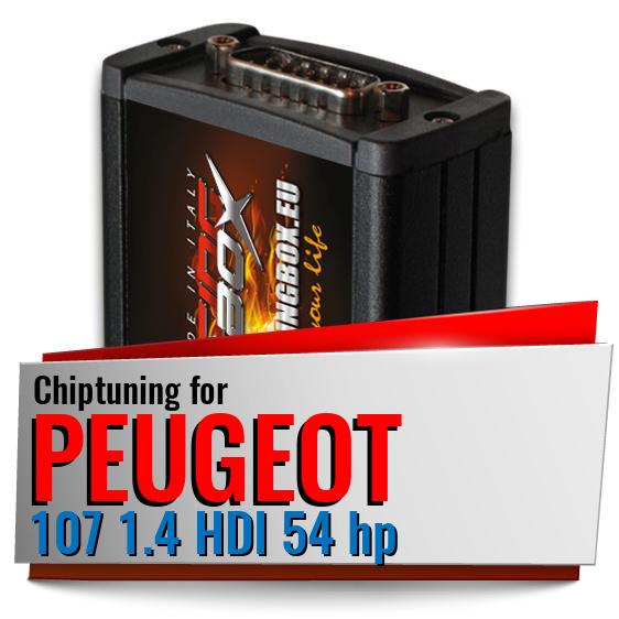 Chiptuning Peugeot 107 1.4 HDI 54 hp