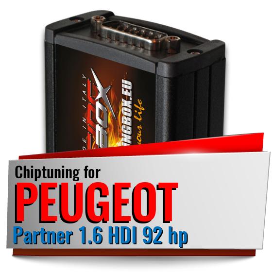 Chiptuning Peugeot Partner 1.6 HDI 92 hp