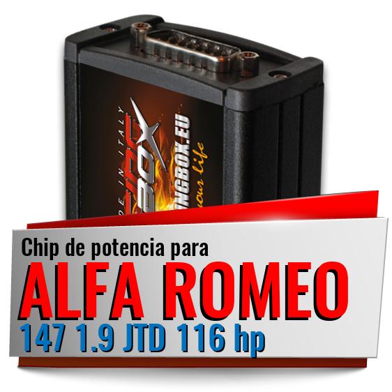 Chip de potencia Alfa Romeo 147 1.9 JTD 116 hp
