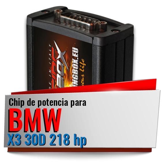 Chip de potencia Bmw X3 30D 218 hp