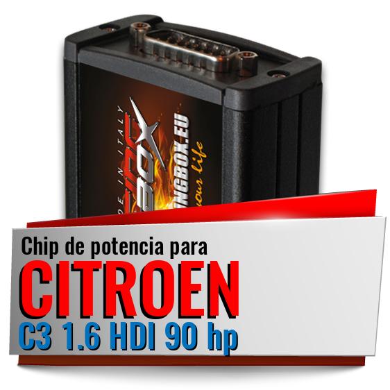 Chip de potencia Citroen C3 1.6 HDI 90 hp