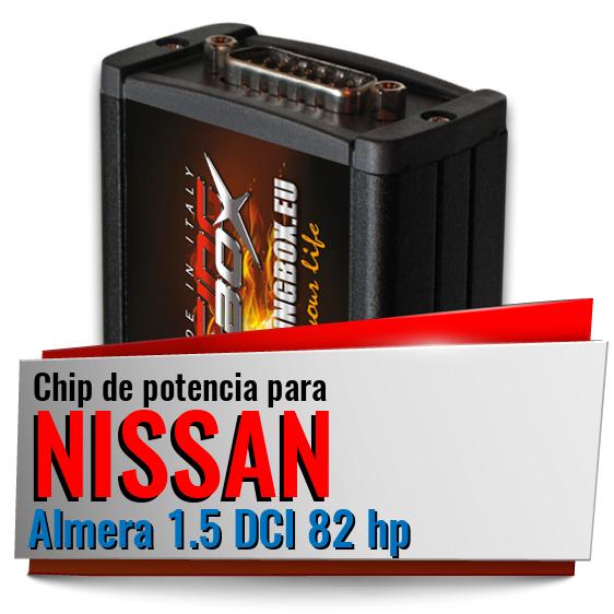 Chip de potencia Nissan Almera 1.5 DCI 82 hp