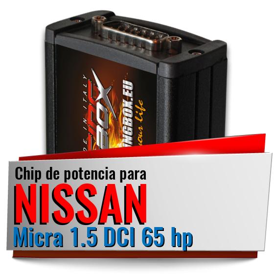 Chip de potencia Nissan Micra 1.5 DCI 65 hp