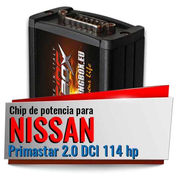 Chip de potencia Nissan Primastar 2.0 DCI 114 hp
