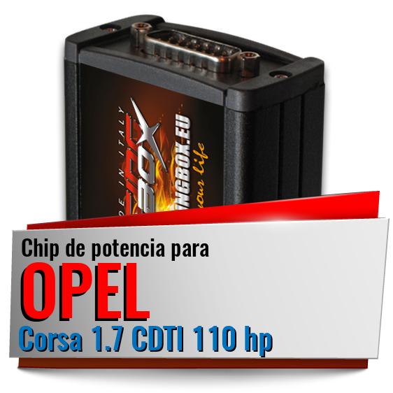 Chip de potencia Opel Corsa 1.7 CDTI 110 hp