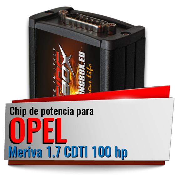 Chip de potencia Opel Meriva 1.7 CDTI 100 hp