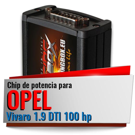 Chip de potencia Opel Vivaro 1.9 DTI 100 hp