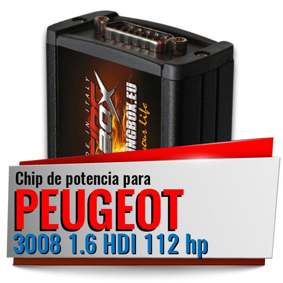 Chip de potencia Peugeot 3008 1.6 HDI 112 hp