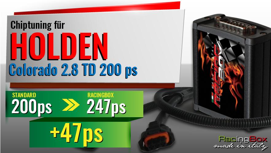 Chiptuning Holden Colorado 2.8 TD 200 ps Leistungssteigerung
