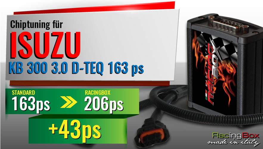 Chiptuning Isuzu KB 300 3.0 D-TEQ 163 ps Leistungssteigerung