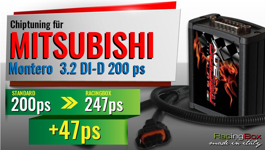 Chiptuning Mitsubishi Montero 3.2 DI-D 200 ps Leistungssteigerung