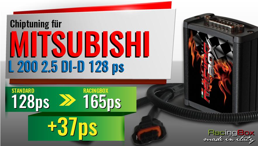 Chiptuning Mitsubishi L 200 2.5 DI-D 128 ps Leistungssteigerung