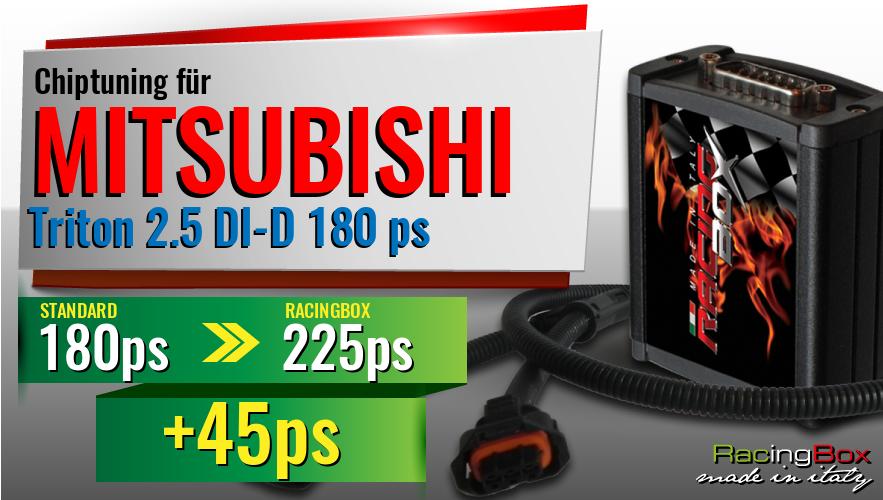 Chiptuning Mitsubishi Triton 2.5 DI-D 180 ps Leistungssteigerung