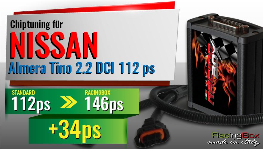 Chiptuning Nissan Almera Tino 2.2 DCI 112 ps Leistungssteigerung