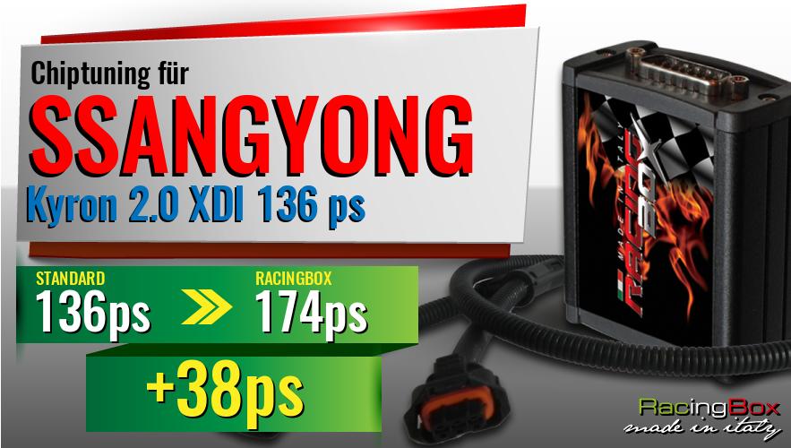 Chiptuning Ssangyong Kyron 2.0 XDI 136 ps Leistungssteigerung