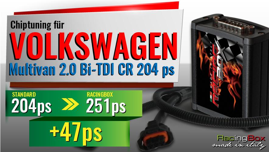 Chiptuning Volkswagen Multivan 2.0 Bi-TDI CR 204 ps Leistungssteigerung