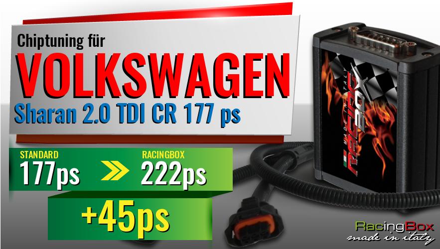 Chiptuning Volkswagen Sharan 2.0 TDI CR 177 ps Leistungssteigerung