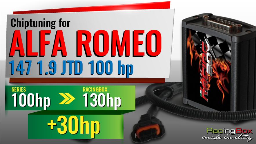Chiptuning Alfa Romeo 147 1.9 JTD 100 hp power increase