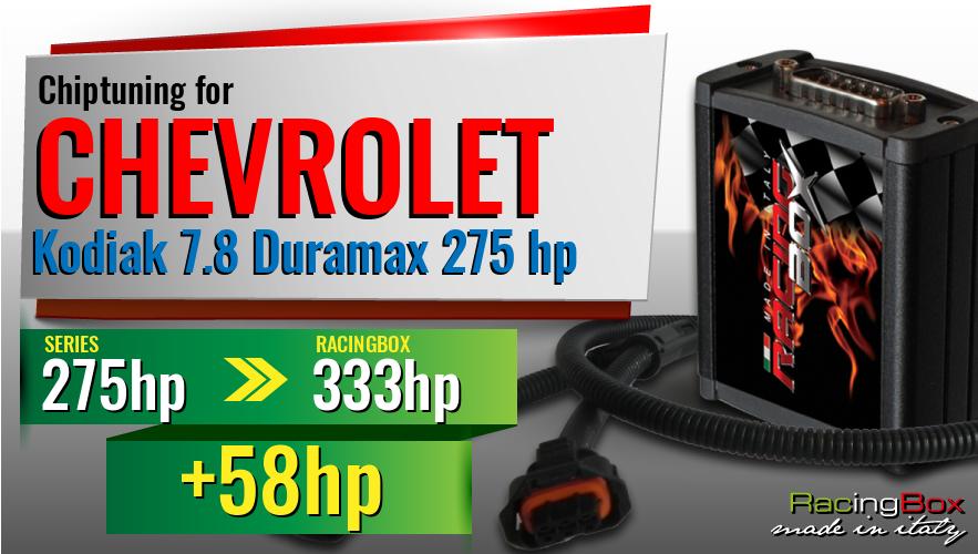 Chiptuning Chevrolet Kodiak 7.8 Duramax 275 hp power increase