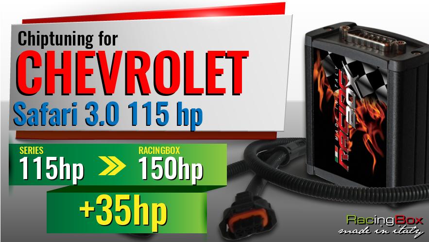 Chiptuning Chevrolet Safari 3.0 115 hp power increase