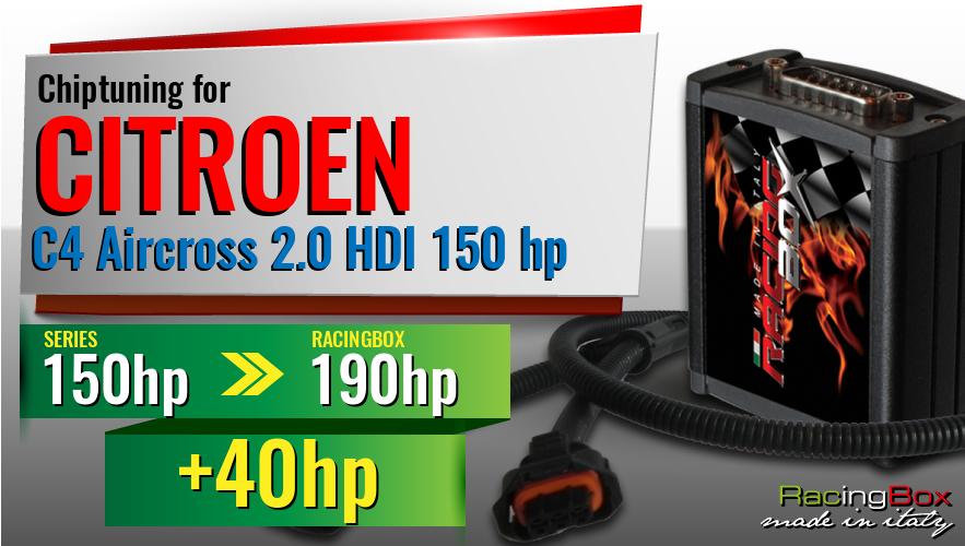 Chiptuning Citroen C4 Aircross 2.0 HDI 150 hp power increase