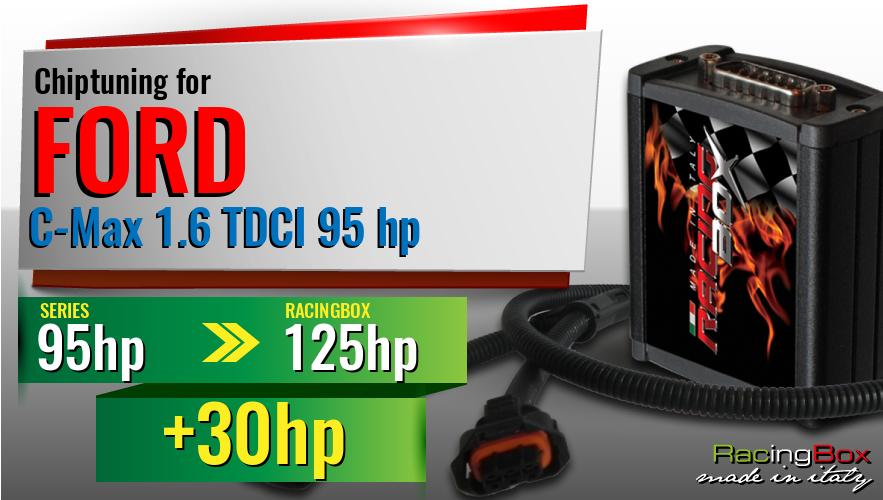 Chiptuning Ford C-Max 1.6 TDCI 95 hp power increase