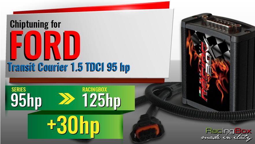 Chiptuning Ford Transit Courier 1.5 TDCI 95 hp power increase