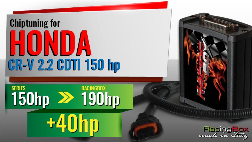 Chiptuning Honda CR-V 2.2 CDTI 150 hp power increase