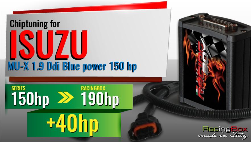 Chiptuning Isuzu MU-X 1.9 Ddi Blue power 150 hp power increase