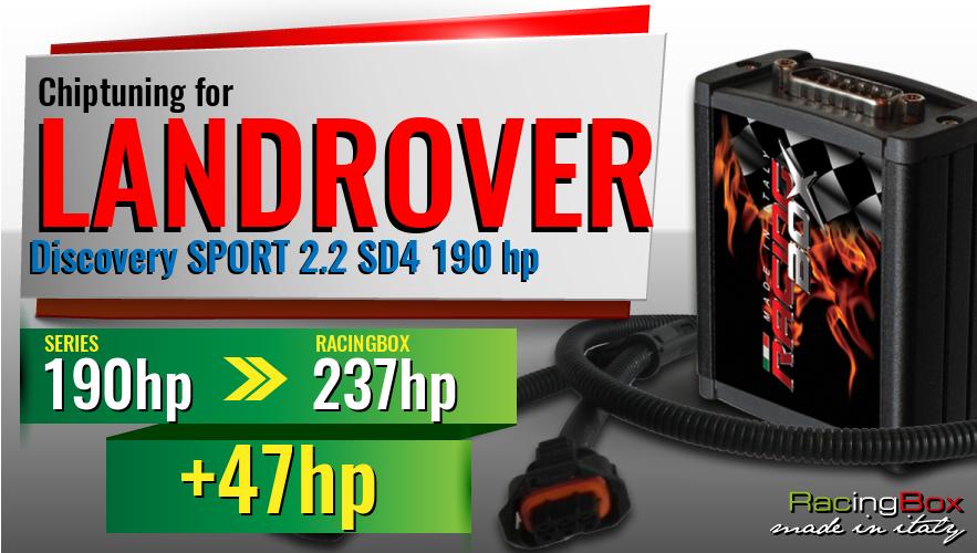 Chiptuning Landrover Discovery SPORT 2.2 SD4 190 hp power increase