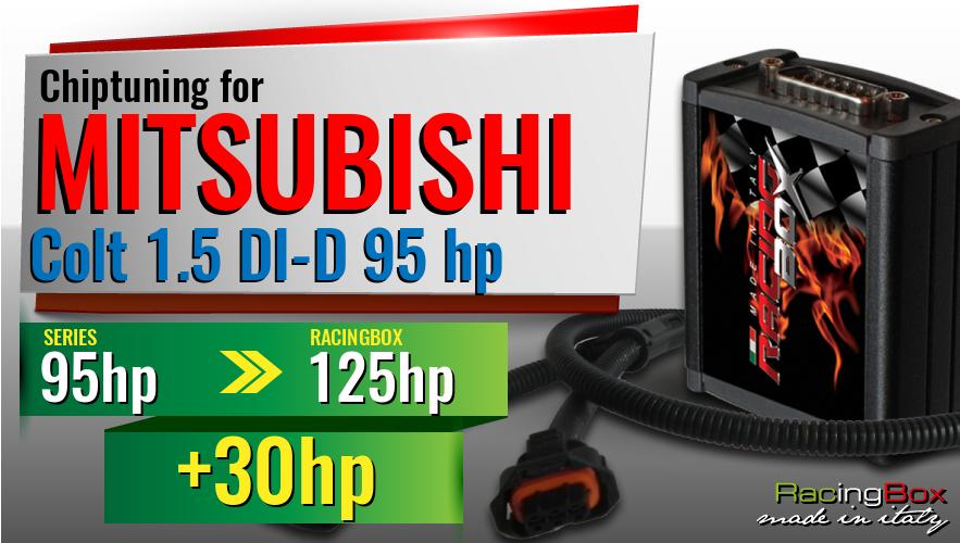 Chiptuning Mitsubishi Colt 1.5 DI-D 95 hp power increase
