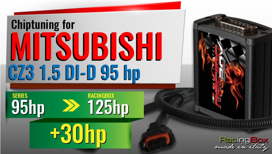 Chiptuning Mitsubishi CZ3 1.5 DI-D 95 hp power increase