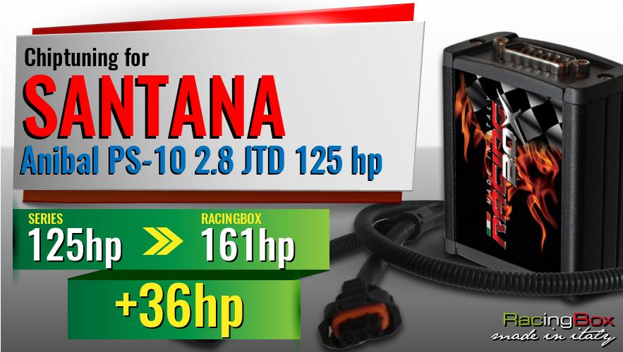Chiptuning Santana Anibal PS-10 2.8 JTD 125 hp power increase