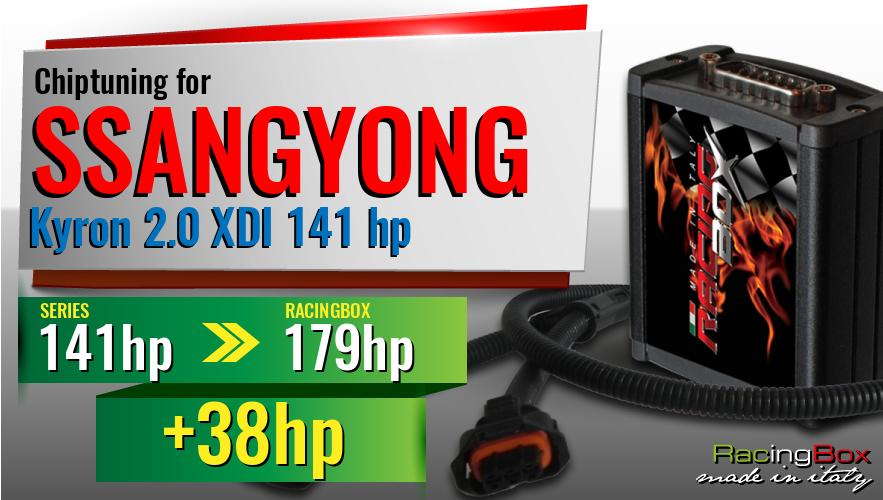 Chiptuning Ssangyong Kyron 2.0 XDI 141 hp power increase