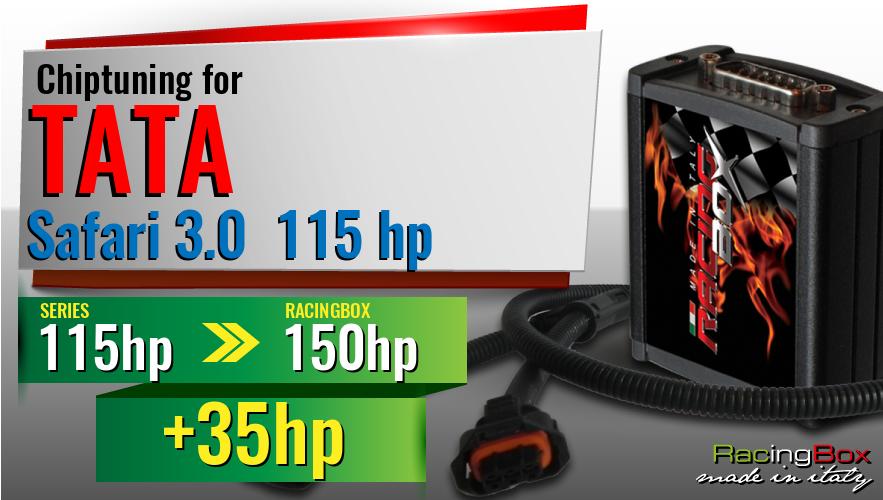 Chiptuning Tata Safari 3.0 115 hp power increase