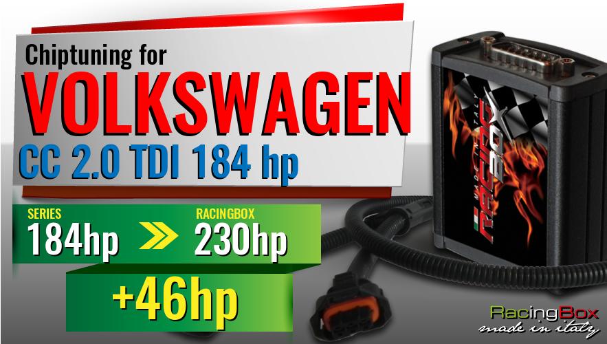 Chiptuning Volkswagen CC 2.0 TDI 184 hp power increase