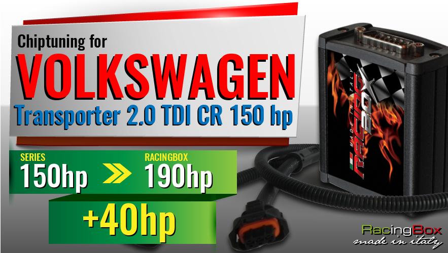 Chiptuning Volkswagen Transporter 2.0 TDI CR 150 hp power increase
