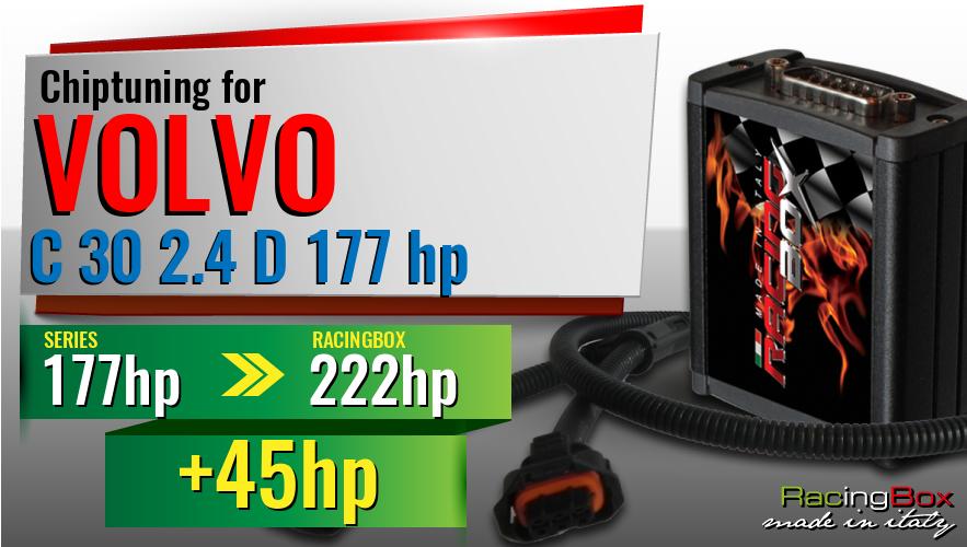 Chiptuning Volvo C 30 2.4 D 177 hp power increase