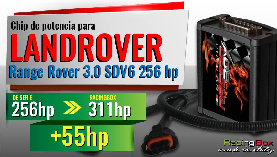 Chip de potencia Landrover Range Rover 3.0 SDV6 256 hp aumento de potencia