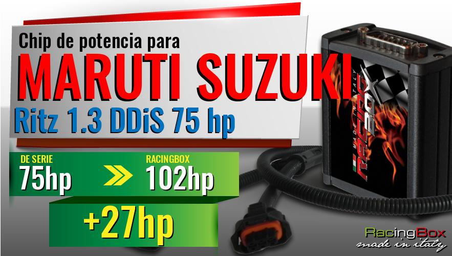 Chip de potencia Maruti Suzuki Ritz 1.3 DDiS 75 hp aumento de potencia