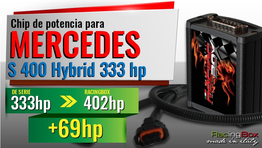 Chip de potencia Mercedes S 400 Hybrid 333 hp aumento de potencia