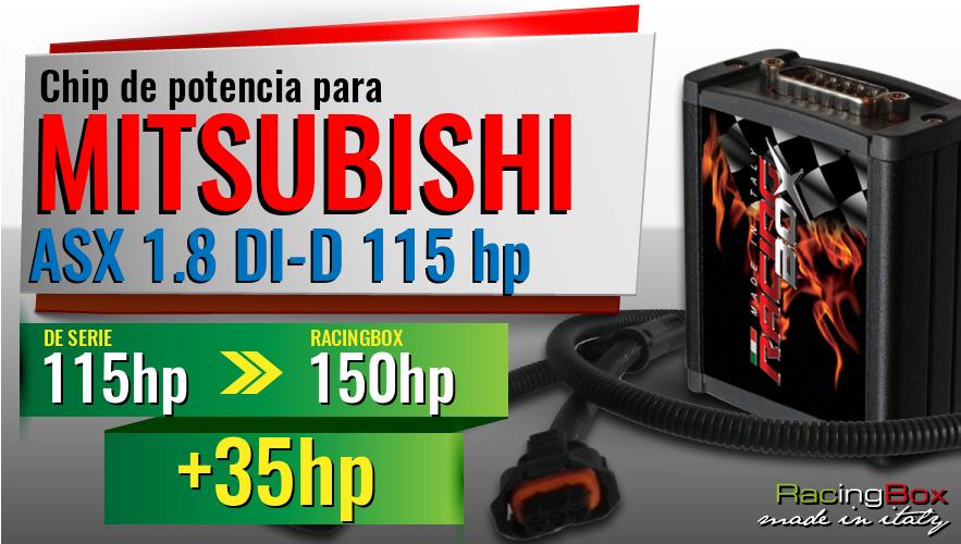 Chip de potencia Mitsubishi ASX 1.8 DI-D 115 hp aumento de potencia