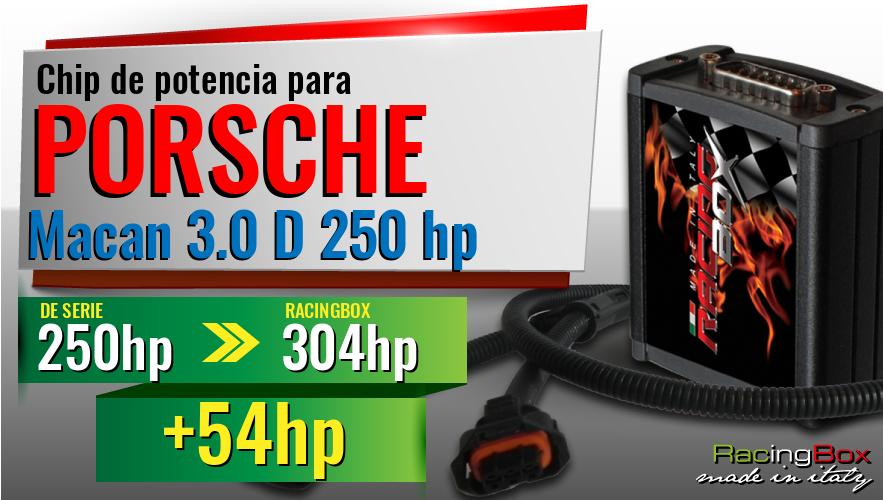 Chip de potencia Porsche Macan 3.0 D 250 hp aumento de potencia