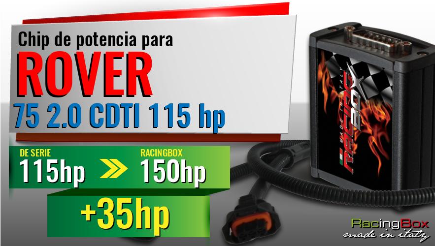 Chip de potencia Rover 75 2.0 CDTI 115 hp aumento de potencia