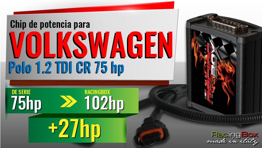 Chip de potencia Volkswagen Polo 1.2 TDI CR 75 hp aumento de potencia