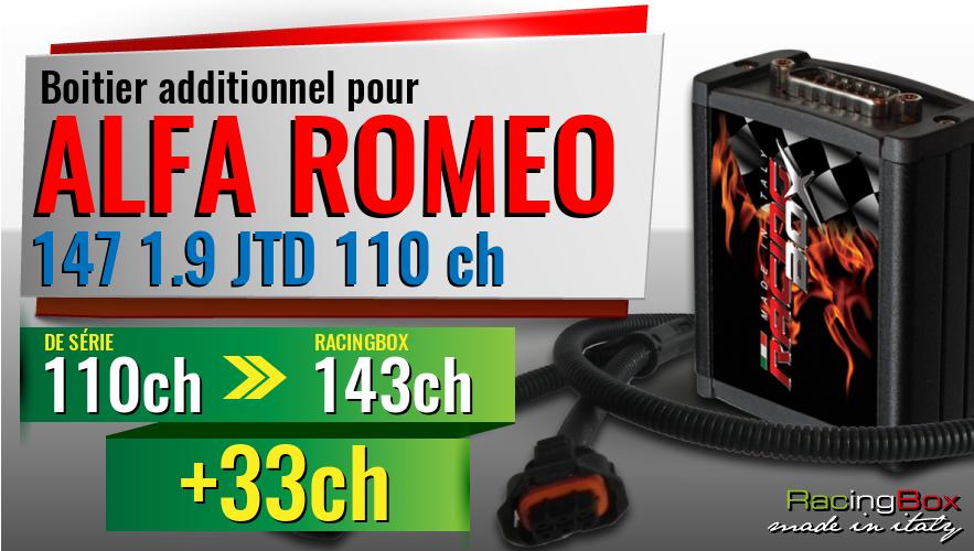 Boitier additionnel Alfa Romeo 147 1.9 JTD 110 ch augmentation de puissance