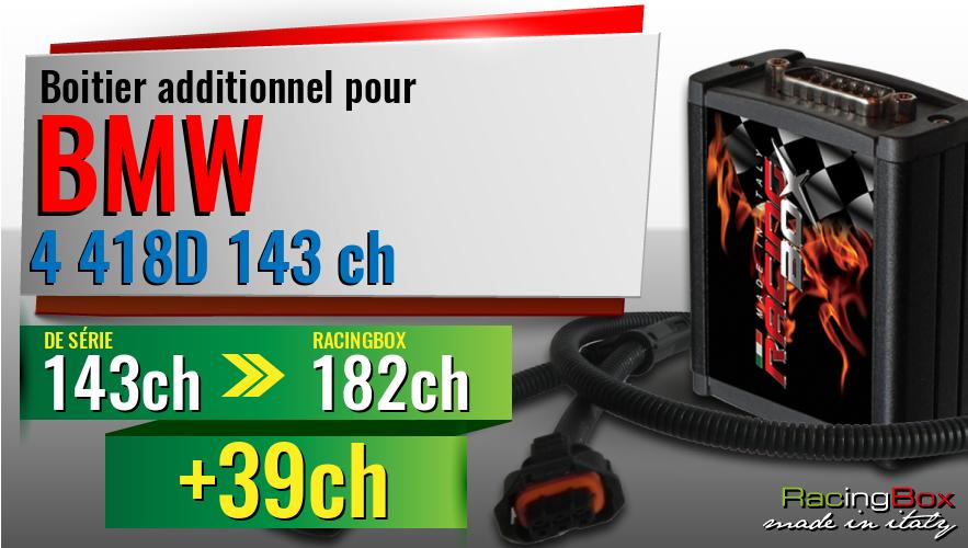Boitier additionnel Bmw 4 418D 143 ch augmentation de puissance