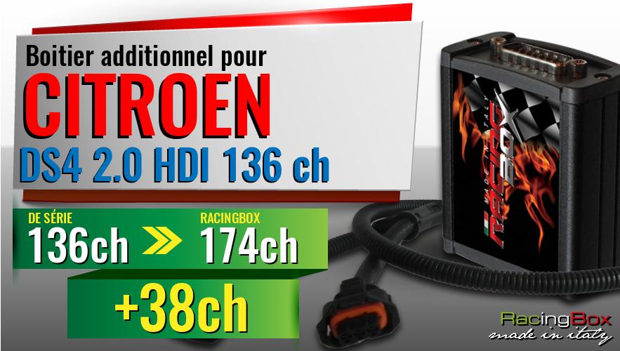 Boitier additionnel Citroen DS4 2.0 HDI 136 ch augmentation de puissance