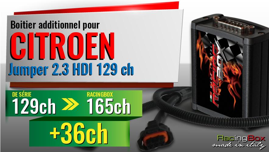 Boitier additionnel Citroen Jumper 2.3 HDI 129 ch augmentation de puissance