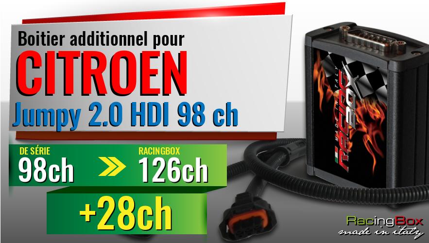 Boitier additionnel Citroen Jumpy 2.0 HDI 98 ch augmentation de puissance